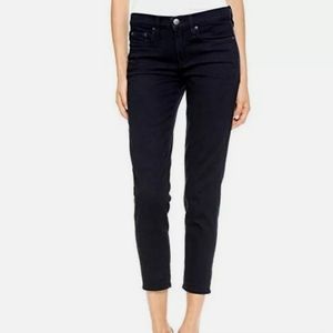 Vince Mason Womens 29 Jeans Relaxed Rolled $220 Dark Indigo Wash Skinny Crop Leg
